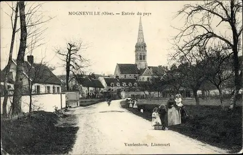 Ak Mogneville Oise, Eingang zum Land