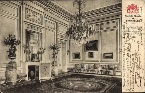 Ak Laeken Brüssel Brüssel, Königspalast, Petit Salon