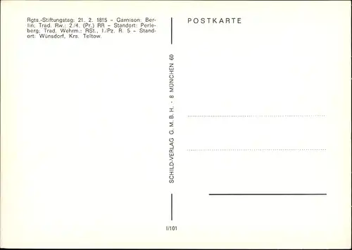 Ak Standarte Garde Kürassier Regiment