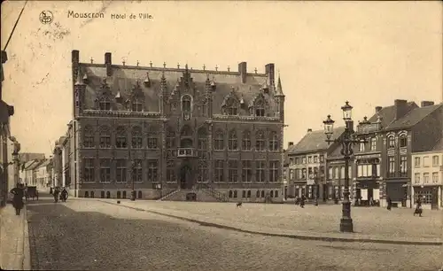 Ak Mouscron Wallonien Hennegau, Rathaus