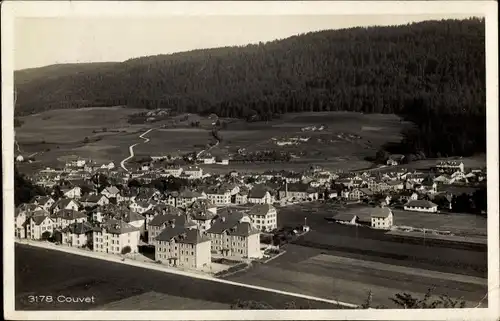 Ak Couvet Val de Travers Kanton Neuenburg, Panorama