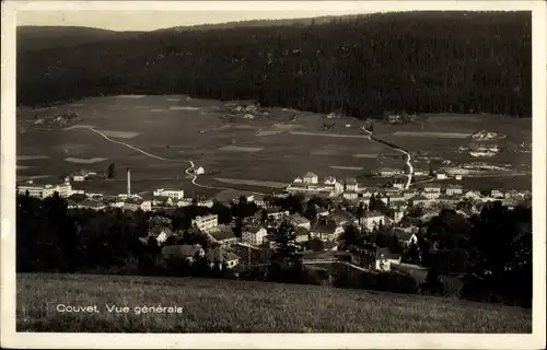 Ak Couvet Val de Travers Kanton Neuenburg, Panorama