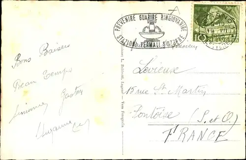 Ak Lugano Kanton Tessin Schweiz, Ortsansicht