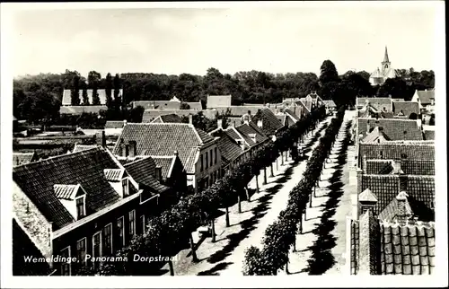 Ak Wemeldinge Zeeland Niederlande, Panorama, Dorfstraße