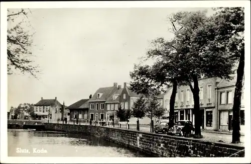 Ak Sluis Zeeland Niederlande, Kade