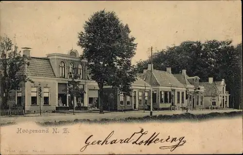 Ak Hoogezand Sappemeer Groningen, Straßenpartie