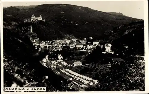 Ak Vianden Luxemburg, Totalansicht