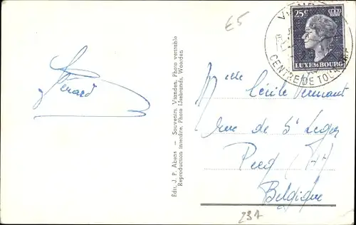 Ak Vianden Luxemburg, Totalansicht