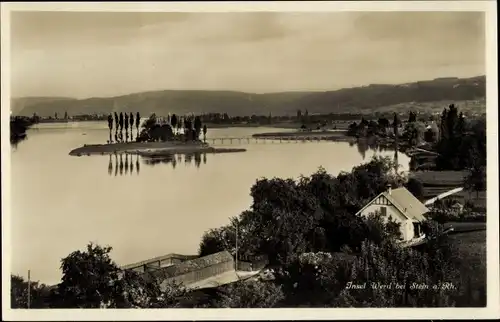 Ak Stein am Rhein Kanton Schaffhausen, Insel Werd