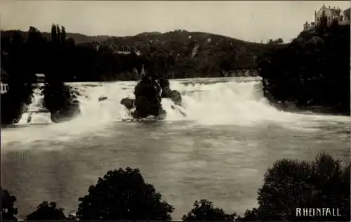 Ak Rheinfall Kanton Schaffhausen, Brandung, Brücke