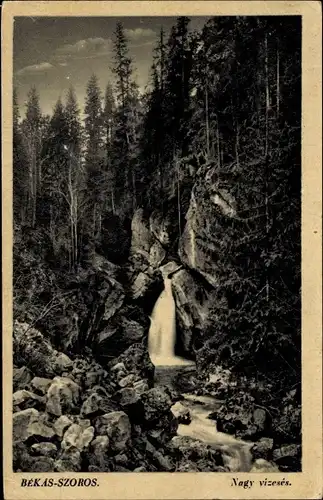 Ak Bicaz Schlucht, Békas Szoros, Wasserfall