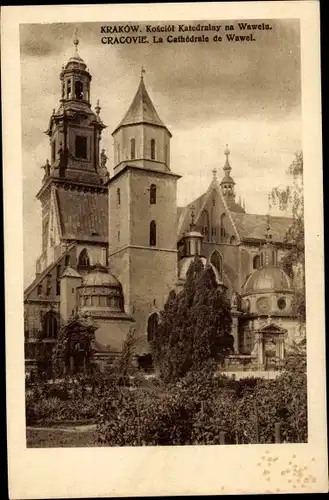Ak Kraków Krakau Polen, Kathedrale Wawel