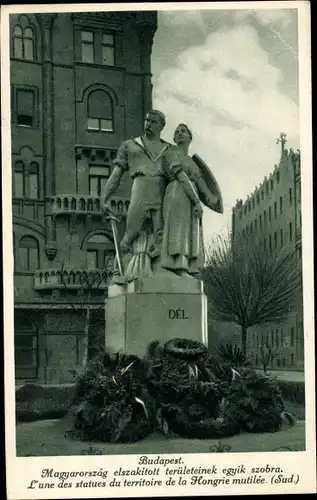 Ak Budapest Ungarn, Statue
