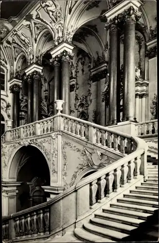 Ak Leningrad Sankt Petersburg Russland, Staatliche Eremitage, Jordan-Treppe im Winterpalast