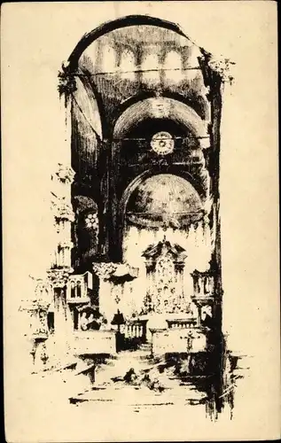 Ak Šibenik Kroatien, Inneres der Kathedrale