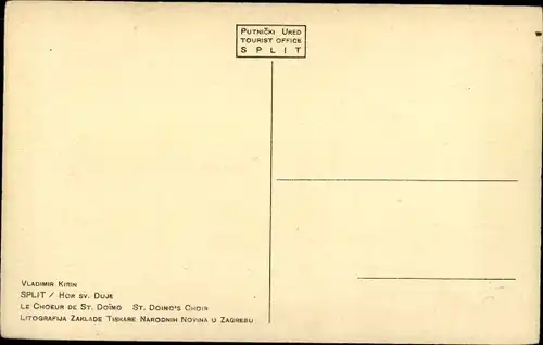 Ak Split Kroatien, Chor von St. Doimo