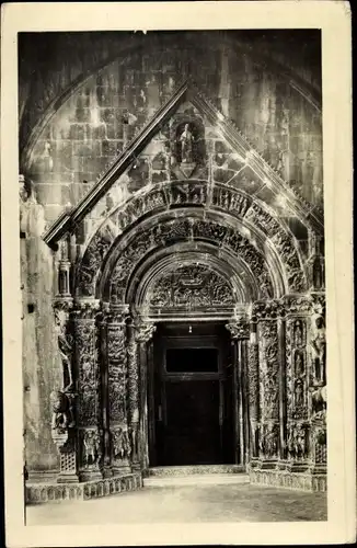 Ak Trogir Kroatien, Portal der Kathedrale