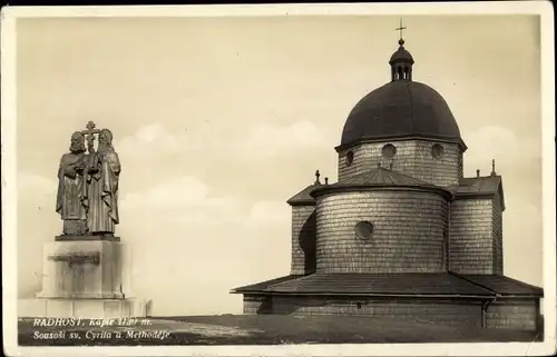 Ak Radhošť Radhoscht Region Pardubice, Kapelle Sankt Kyrill und Method