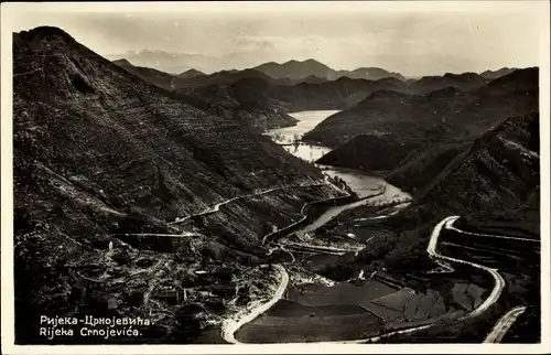 Ak Rijeka Crnojevića Цетиње Cetinje Montenegro, Panorama