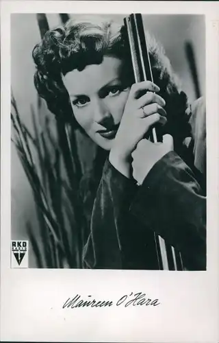 Ak Schauspielerin Maureen O' Hara, Portrait