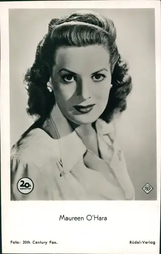 Ak Schauspielerin Maureen O' Hara, Portrait