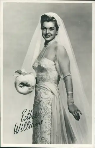 Ak  Schauspielerin Esther Williams, Braut