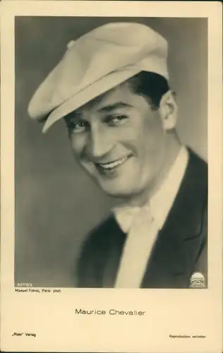 Ak Schauspieler Maurice Chevalier, Portrait