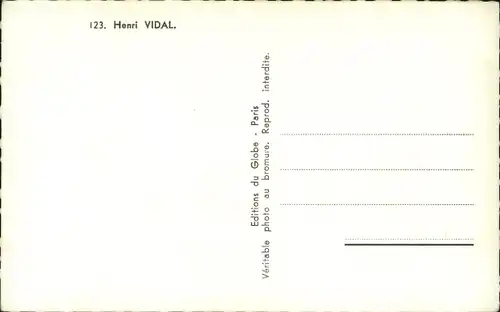 Ak Schauspieler Henri Vidal, Teddy Piaz 122, Mit Zigarette