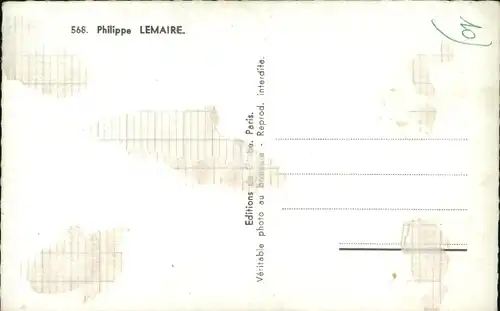 Ak Schauspieler Philippe Lemaire, Portrait