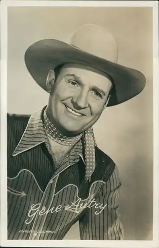 Ak Schauspieler Gene Aurty, Portrait