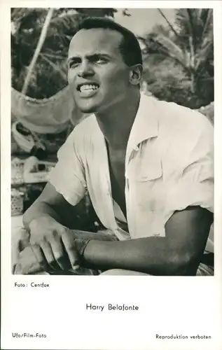 Ak Schauspieler und Sänger Harry Belafonte, Portrait