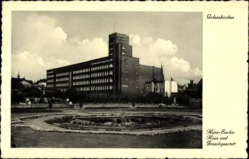 Ak Gelsenkirchen im Ruhrgebiet, Hans-Sachs-Haus, Froschquartett