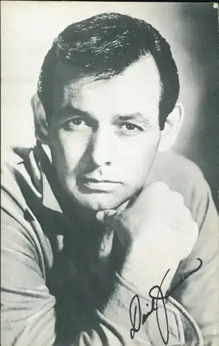 Ak Schauspieler David Janssen,  Portrait, Autogramm