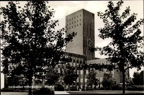 Ak Wilhelmshaven an der Nordsee, Rathaus