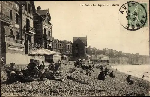 Ak Onival Somme, Strand