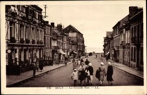 Ak Ault Somme, Grande Rue