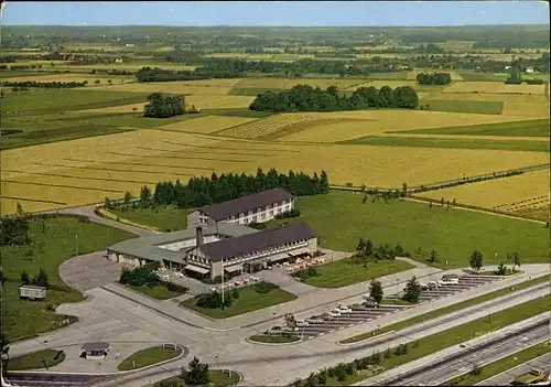 Ak Rhynern Hamm in Westfalen, Rasthaus Rhynern Nordseite, Autobahn Hannover Köln