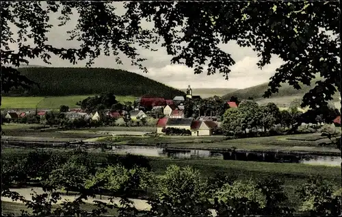 Ak Lippoldsberg Bodenfelde an der Weser, Panorama