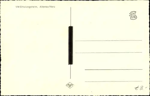 Ak Altenau Clausthal Zellerfeld Harz, VW Erholungsheim