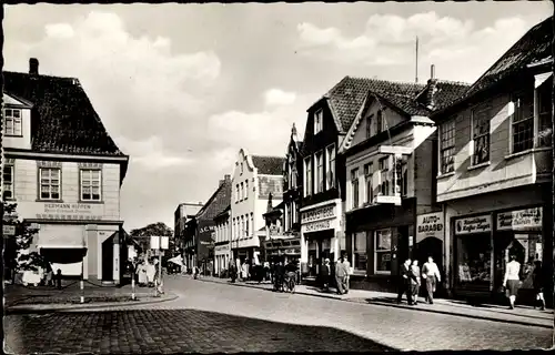 Ak Aurich in Ostfriesland, Osterstraße, Geschäfte