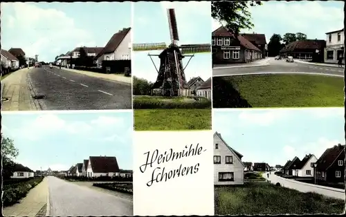 Ak Schortens in Friesland, Heidmühle, Teilansichten