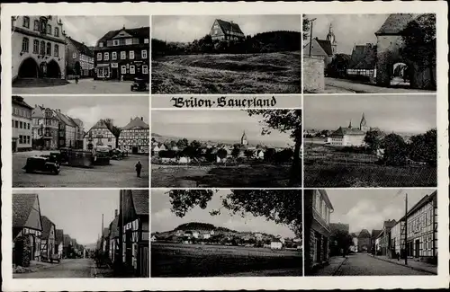 Ak Herne im Ruhrgebiet, Bahnhof, Zeche Friedrich der Große, Rathaus, Bahnhofstraße