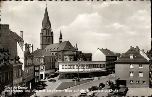 Ak Castrop Rauxel im Ruhrgebiet, Biesenkamp, Wittener Straße, St. Lambertus-Kirche