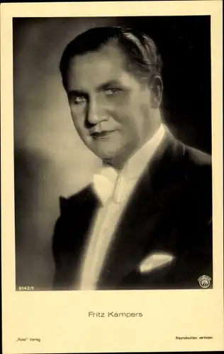 Ak Schauspieler Fritz Kampers, Portrait