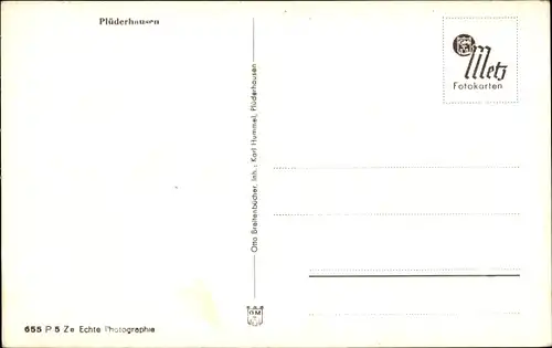 Ak Plüderhausen in Baden Württemberg, Totalansicht