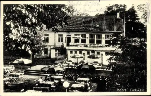 Ak Moers am Niederrhein, Parkcafé