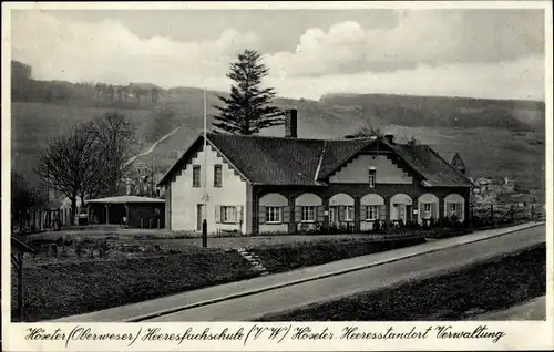 Ak Höxter an der Weser, Heeresfachschule