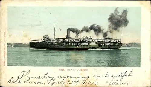 Ak Dampfer City of Mackinac