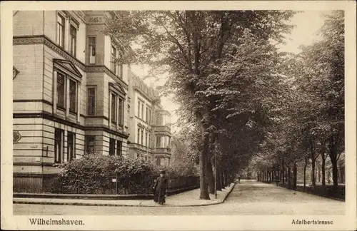 Ak Wilhelmshaven in Niedersachsen, Adalbertstraße