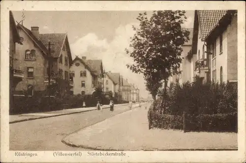 Ak Rüstringen Wilhelmshaven, Villenviertel, Störtebekerstraße